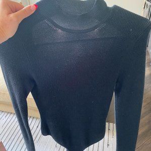 Abercrombie & Fitch Black Knit Bodysuit